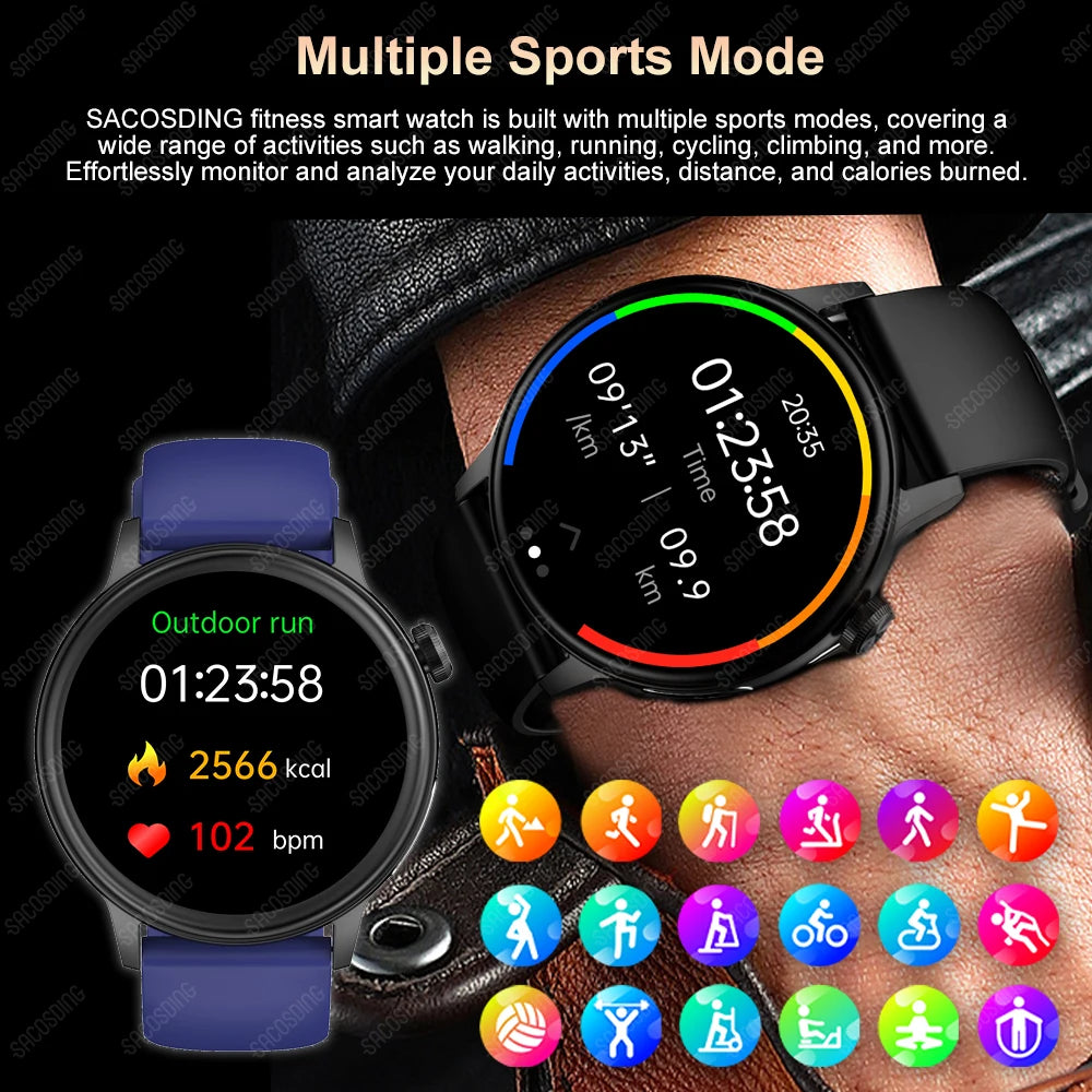 For Xiaomi Bluetooth Call Smartwatch for men women ECG+PPG+HRV Health Watch Blood Sugar Lipid Uric Acid Sport Smart Watches 2024