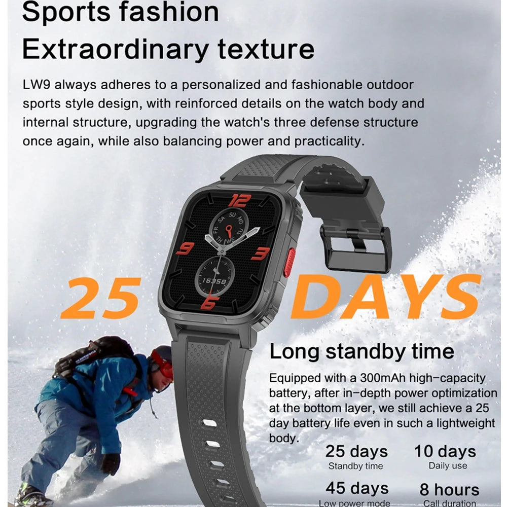 For HUAWEI Xiaomi 1.95INCH GPS Smartwatch Men Women Outdoor Waterproof Watch HD Screen 120+ Sport Mode Smart Watch Man 2024 NEW