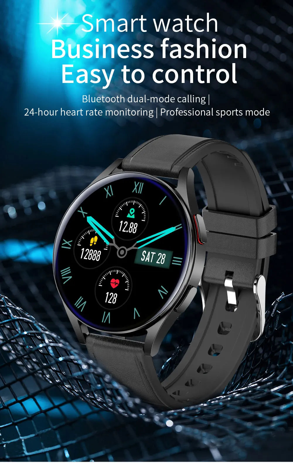 2024 New Smart Watch Men Women for Android IOS Heart Rate Blood Pressure Fitness Tracker Bluetooth Call Women Smartwatch Man