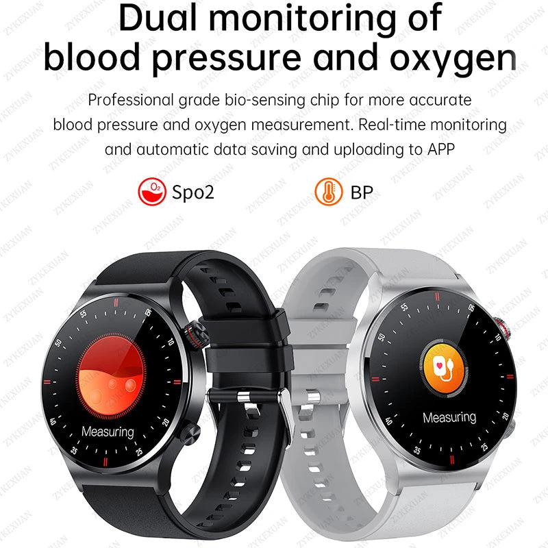 GPS ECG+PPG Bluetooth Call Smart Watch Men 2024 Sports Bracelet NFC Waterproof Custom Watch Face Men SmartWatch For IOS Android