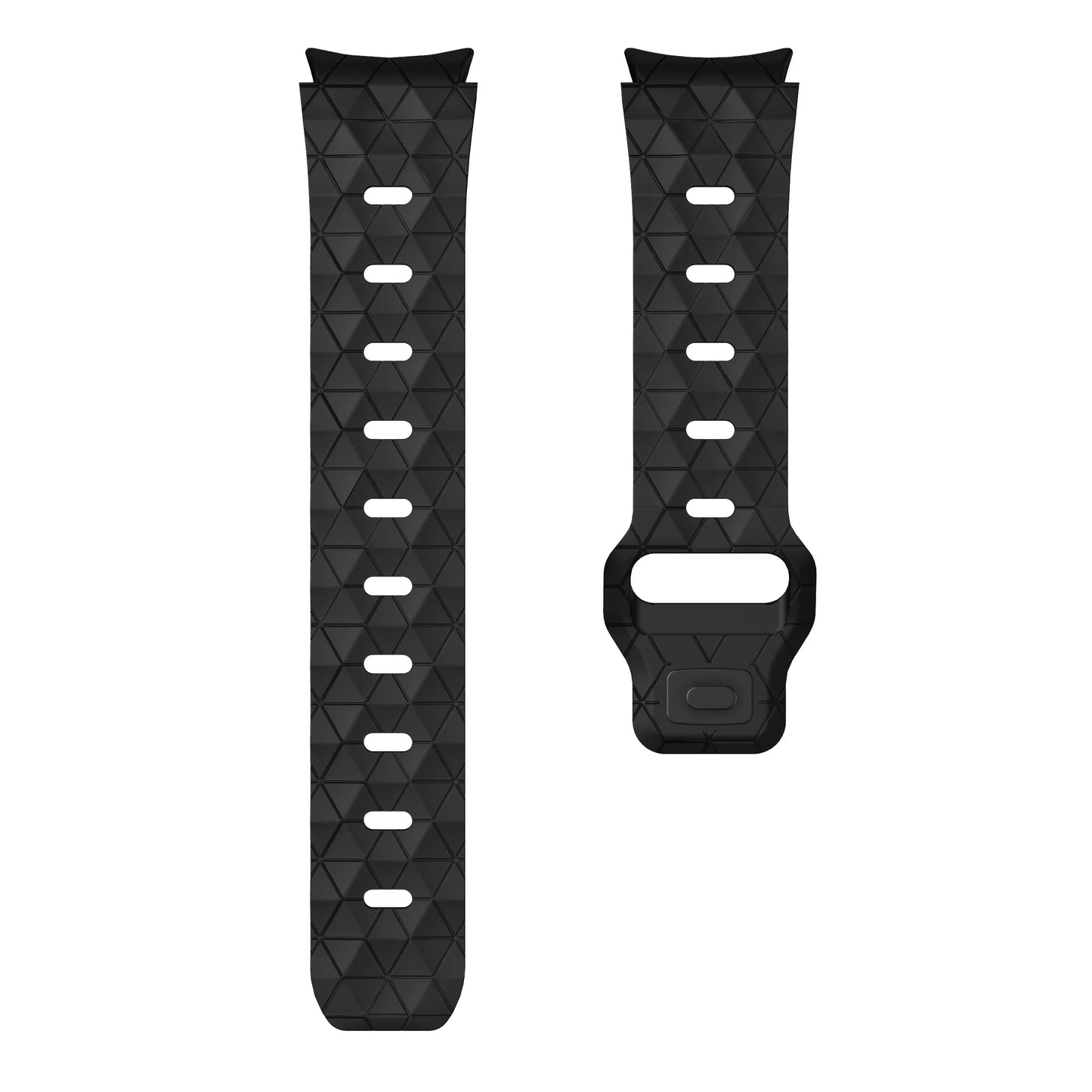 Silicone Strap for Samsung Galaxy Watch 7 6 5 4 44mm 40mm 45mm Football Pattern Wristband for Watch 6 4 Classic 47mm 43mm 46mm