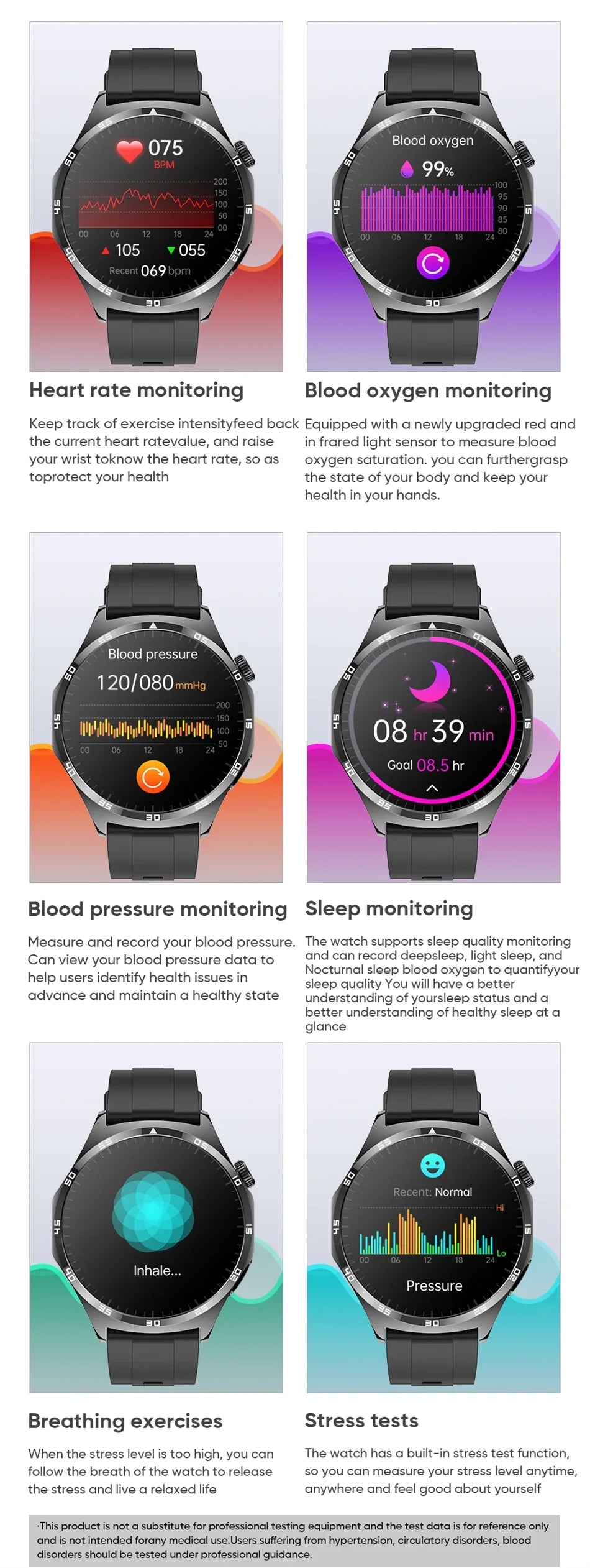 AMOLED Smart Watch Men 2024 Bluetooth Call Smartwatch ECG+PPG Blood Glucose IP67 Waterproof Watches Sports Fitness Bracelet Men