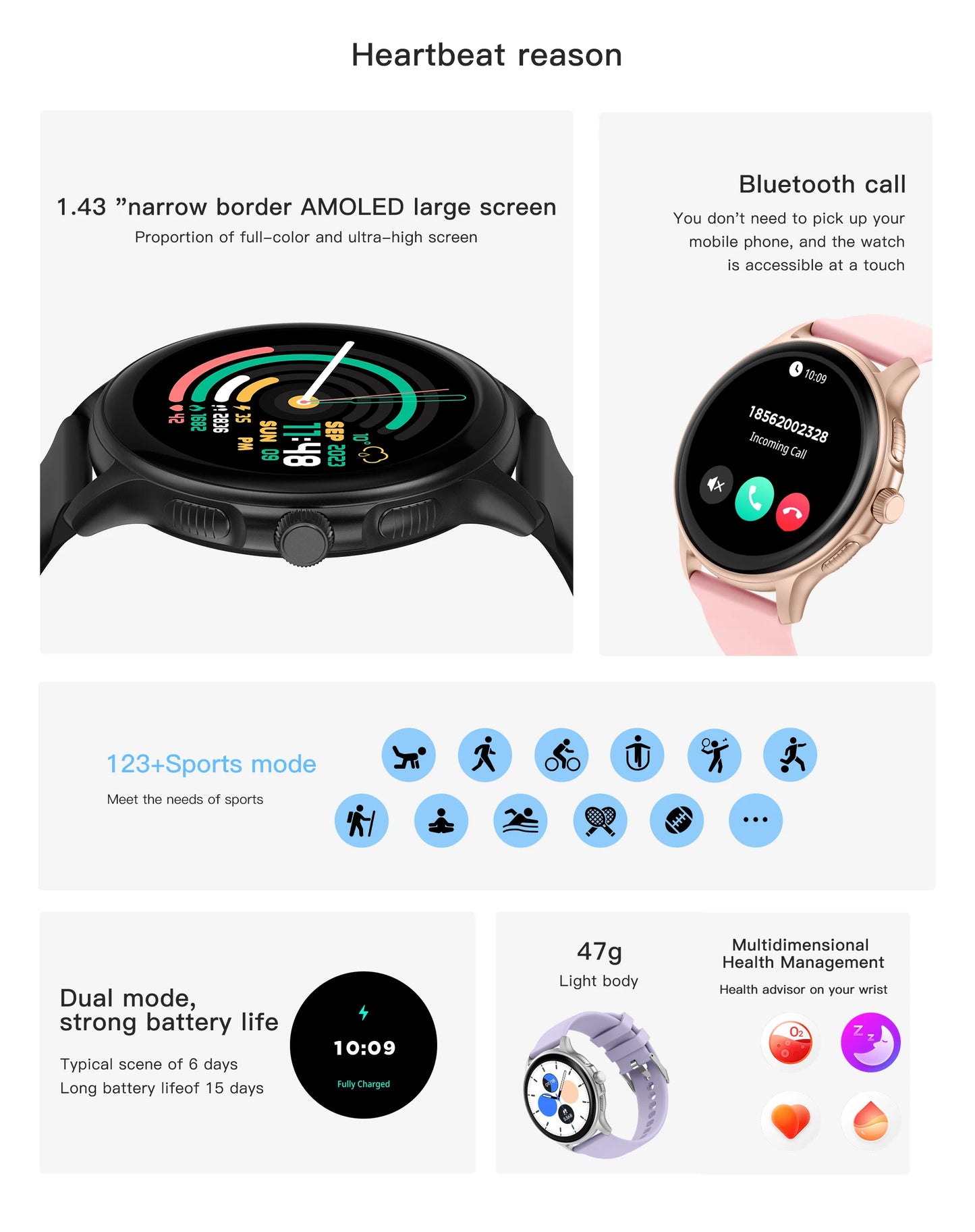 VALDUS VS35 PRO AMOLED Smartwatch For Man Woman Bluetooth Call IP68 Waterproof Sport Fitness Long Battery Life 2024 Smart Watch