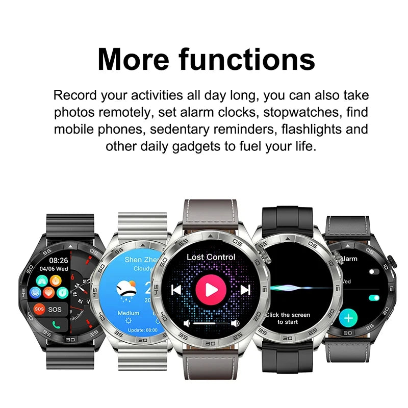 2024 New Smart Watch Men GT4 Pro NFC GPS Tracker AMOLED 466*466 HD Screen Heart Rate Bluetooth Call SmartWatch For Huawei Xiaomi