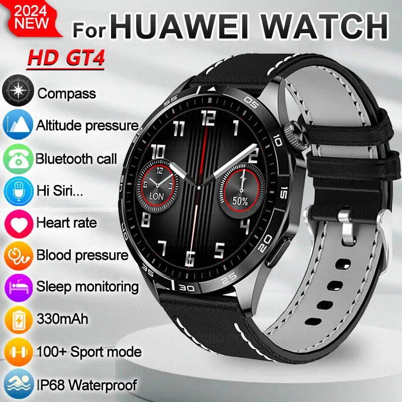 2024 New Original For Huawei Xiaomi WATCH Pro Smartwatch Men GPS tracking AMOLED 466*466 HD screen NFC Bluetooth Call smartwatch