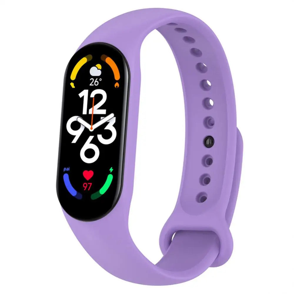 Silicone Strap Replacement Bracelet for Xiaomi Mi Band 7 Wrist Strap Sport Smart Watchband Bracelet Wriststrap Smart Watch Band