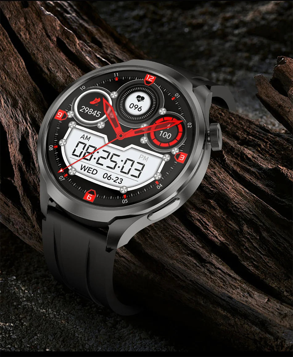 2024 New For HUAWEI Outdoor Sports Smart Watch Men AMOLED Screen NFC GPS Compass Heart rate Waterproof Bluetooth Call SmartWatch