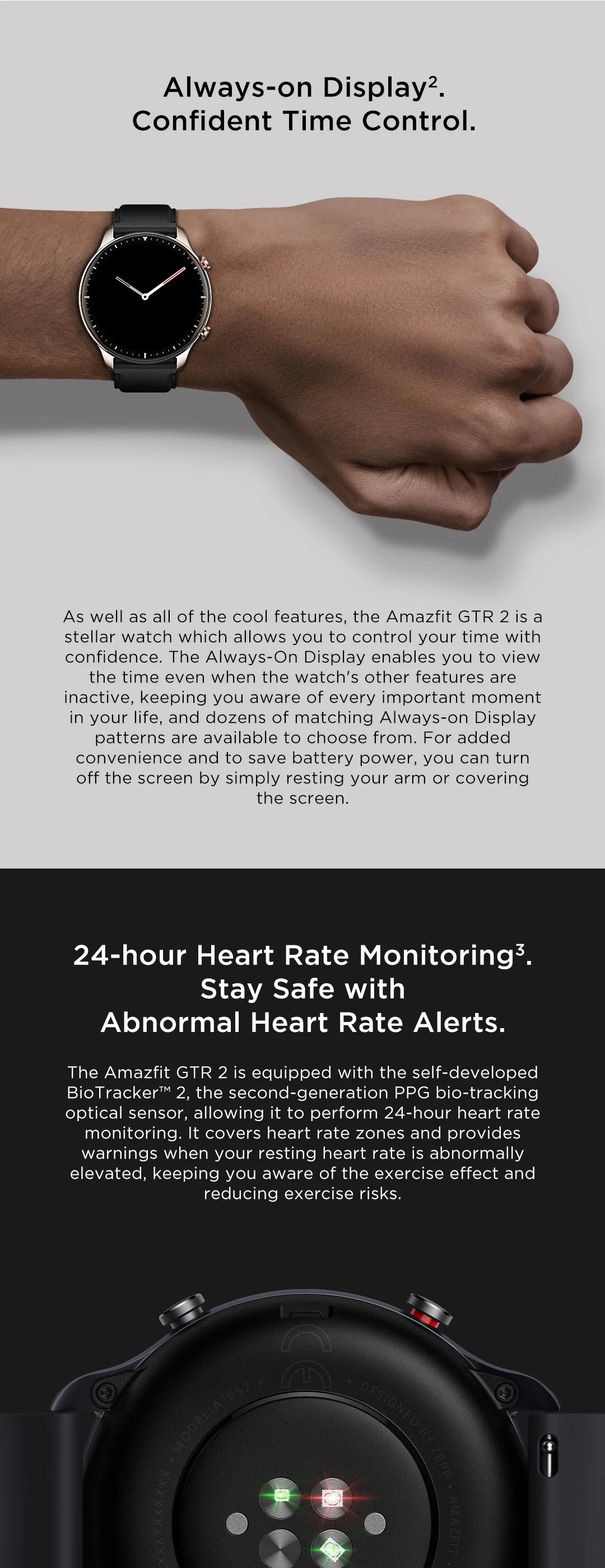 [New Version] Amazfit GTR 2 New Version Smartwatch 46mm  Alexa Curved Bezel-less Design Ultra-long Battery Life Smart Watch