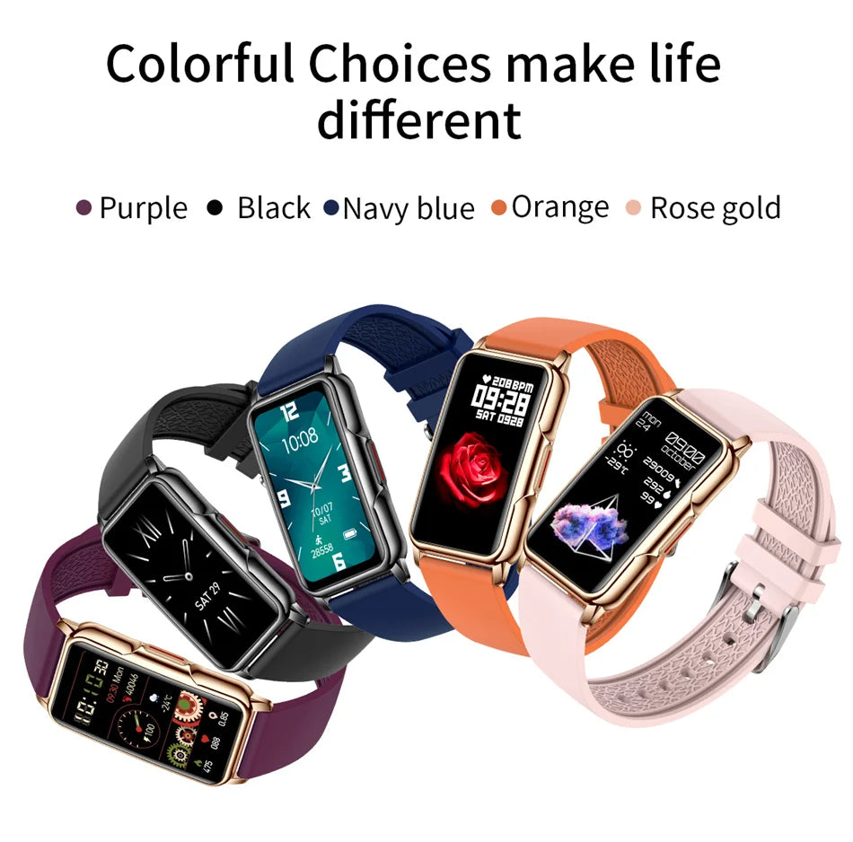 For Android IOS Smart Bracelet Women Smartwatch Men Heart Rate Monitoring Waterproof 20+Sports mode Smart Watch For Ladies +Gift