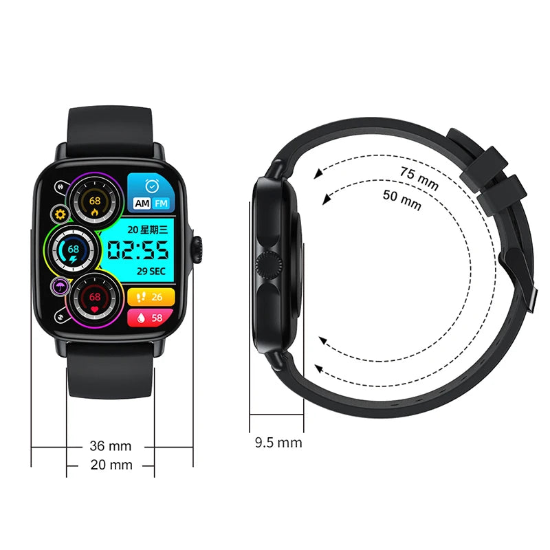 LEFYR AW18 Women Smartwatch Smart Watch Connect Man 2024 Connected Watch Copy Brand Fitness Bluetooth Call AI Voice Custom Dial