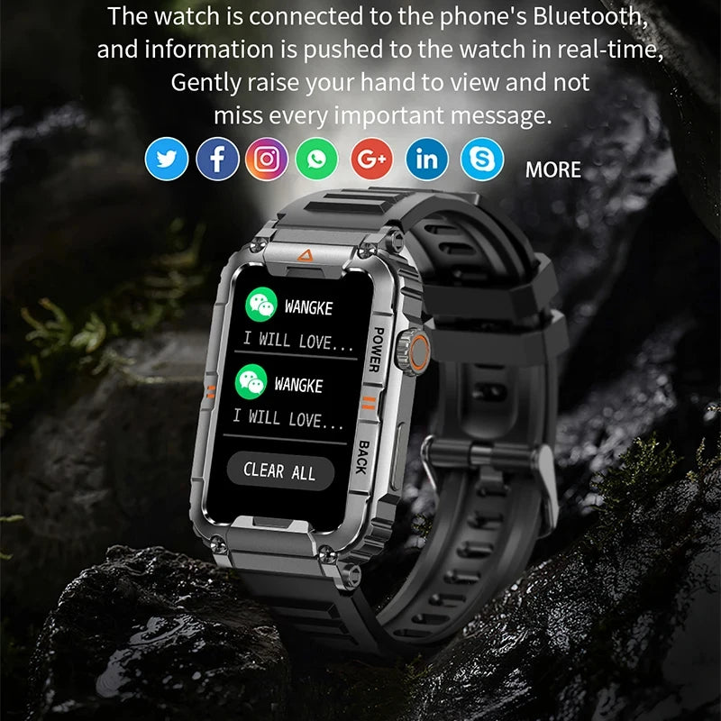 2024 New GPS Smart Watch for Men Bluetooth Call Health Monitoring Smart Watches AI Voice Sports Waterproof Men's Smartwatches