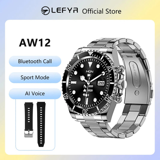 High-end Men's Smartwatch LEFYR AW12 Smartwatch Smart Watch 2024 Men Copy Brand Replica Fitness Bluetooth Call Voice Connected