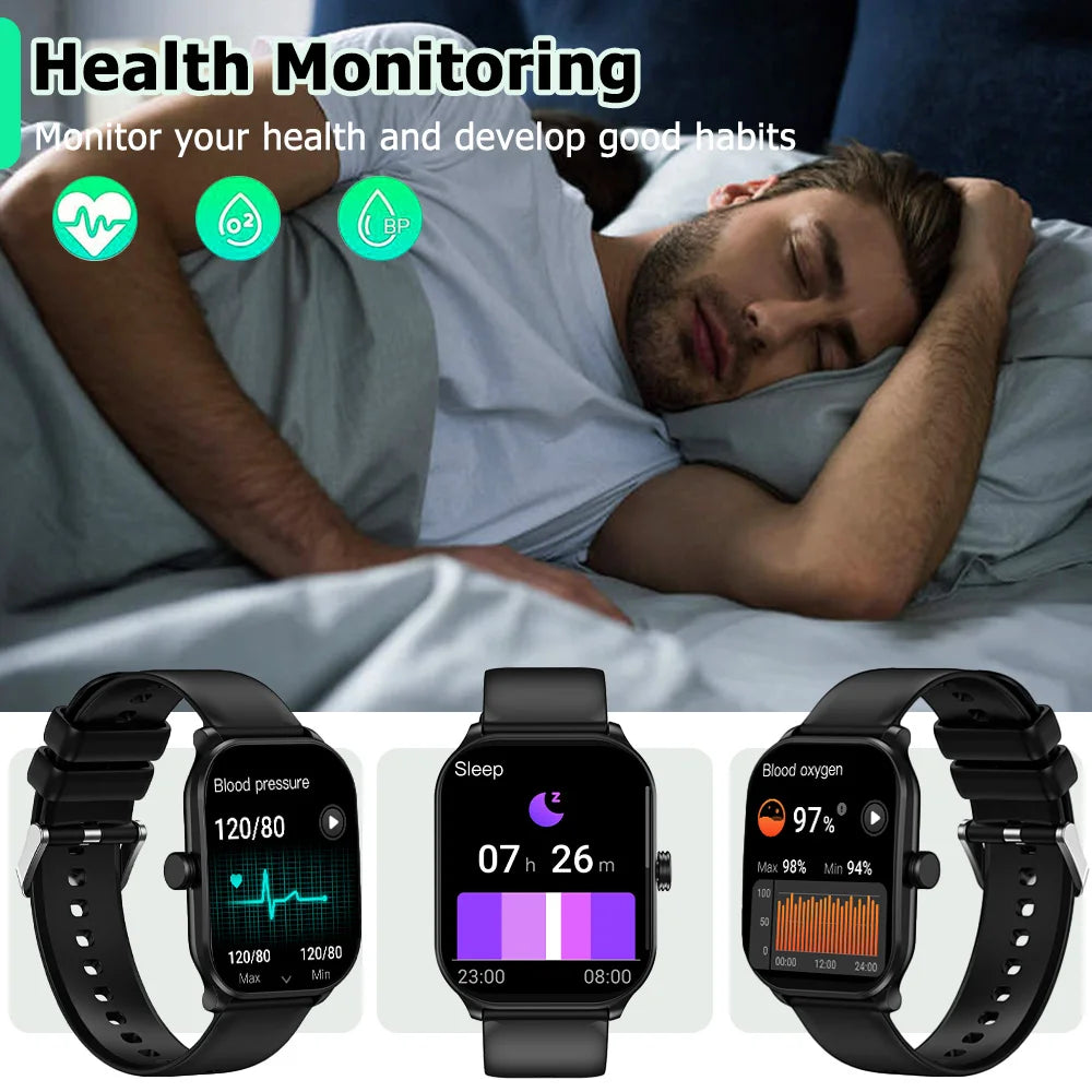 Planar Youth Smartwatch 2.01” HD 240*296 Men And Women Health Monitoring Notifications Bluetooth Call Diy Faces Relaxation Watch