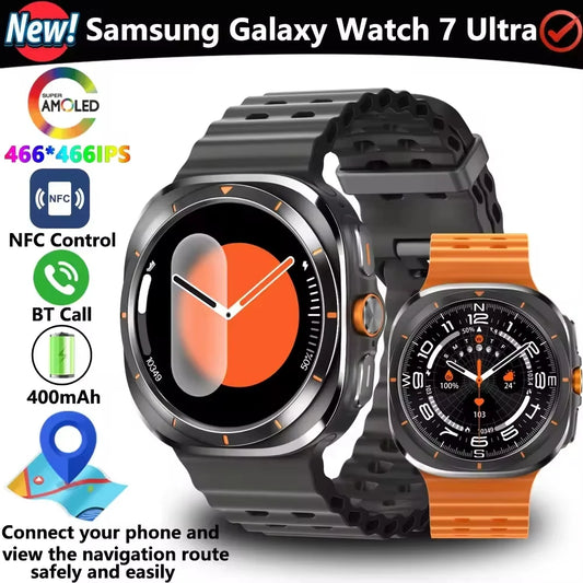 2024 New Original for Samsung Galaxy Smart Watch Ultra 7 Men Full Touch AMOLED HD Screen Sports Tracker BT Call smartwatch Women