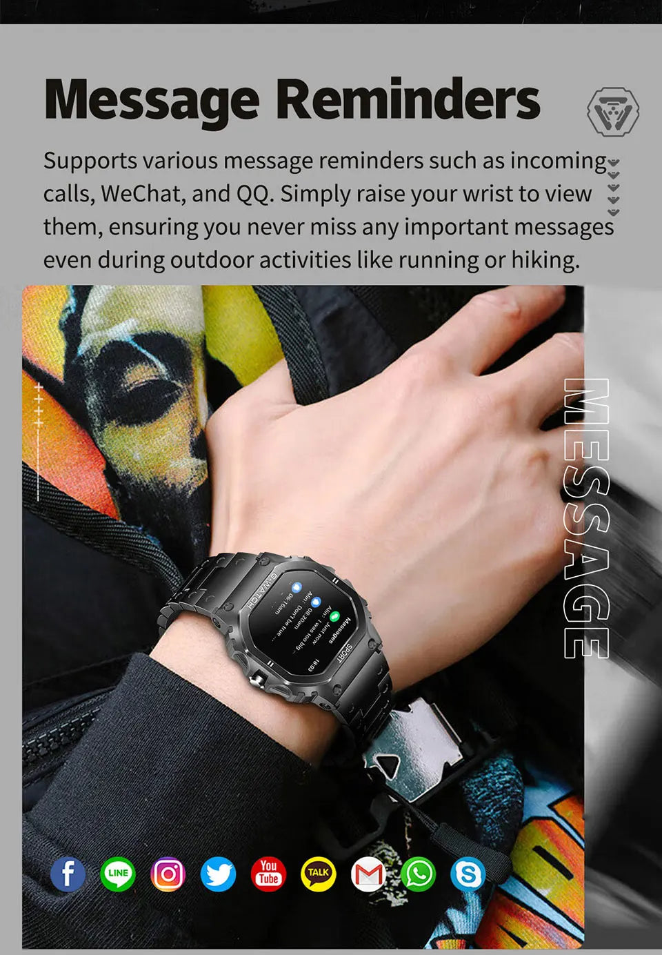 2024 New Smart Watch Men Women 1.57" Screen BT Call Sports Bracelet Blood Oxygen IP68 Waterproof Watch Clock For Android Ios