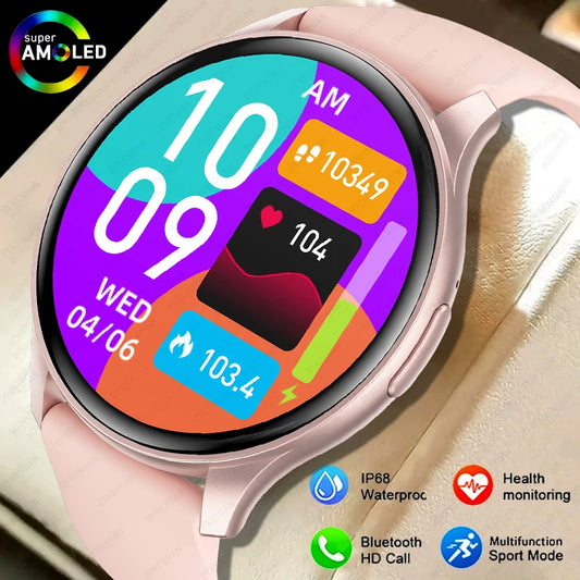 2024 New Smartwatch Women 466*466 AMOLED 1.43" HD Screen Health Monitoring Bluetooth Call IP68 Waterproof Sport Smart Watch Lady