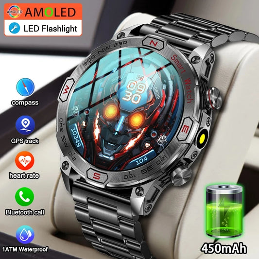 2024 New For Huawei Xiaomi 1.43 inch Bluetooth Call Smart Watch Men Screen Always Show Time Multi Sports Fitness Smartwatch Man