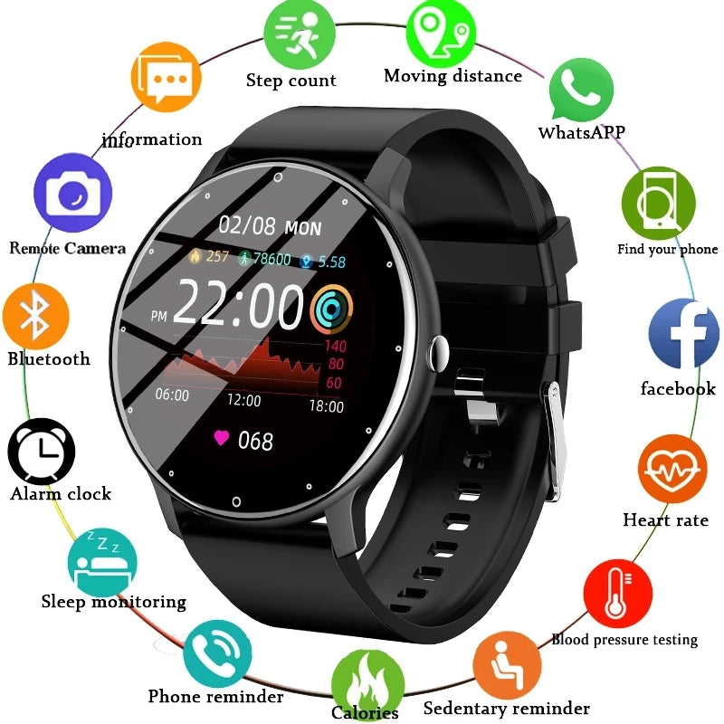 1.39 Inch 360*360 Screen Smart Watch Men Custom Dial Fitness Trackers 2024 New Bluetooth Call Smartwatch Women For Android ios