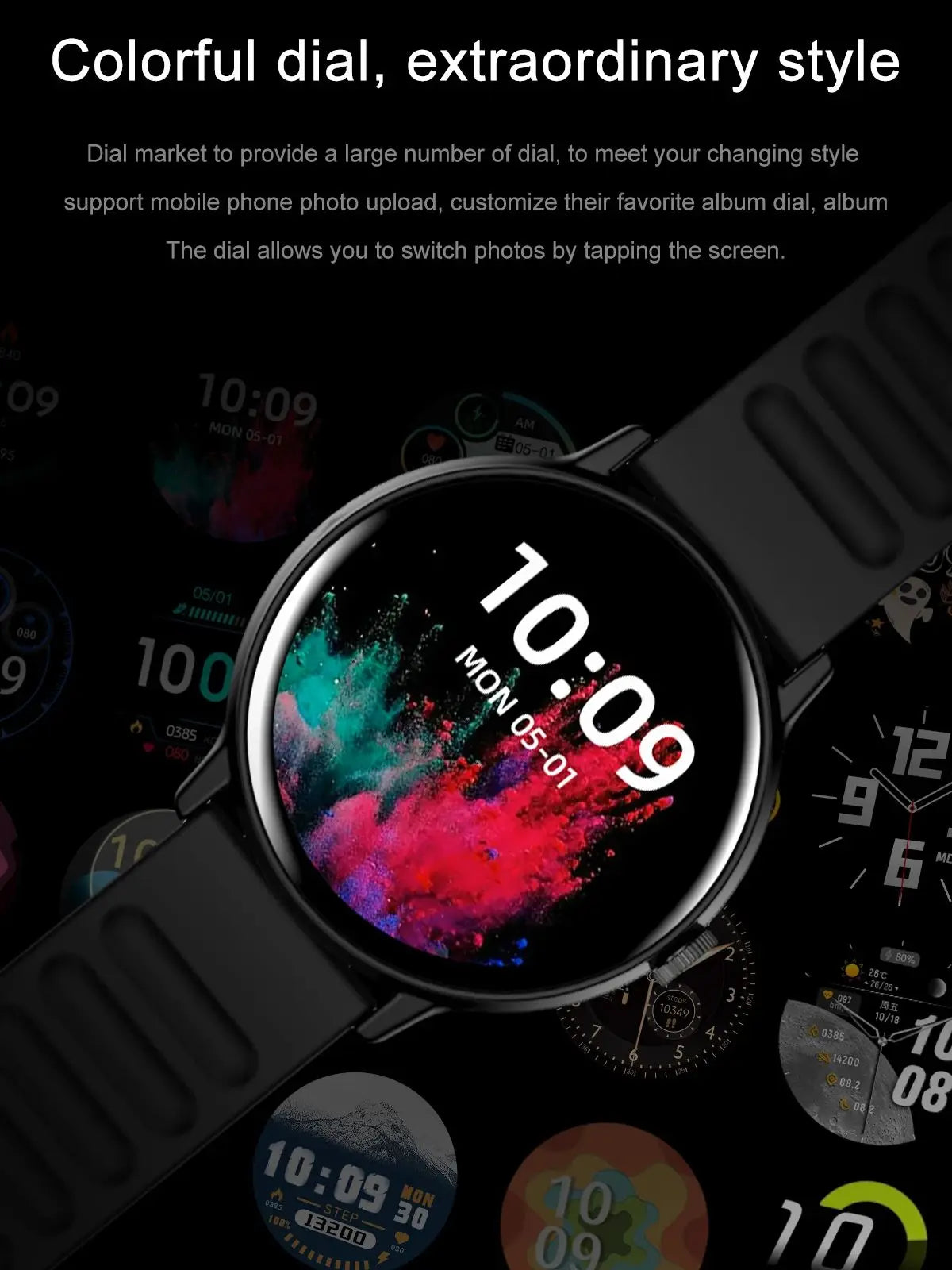 2024 New AMOLED Smart Watch HD Display Screen Bluetooth Calls Men Women Smartwatches Health Tracker Heart Rate Smartwatch