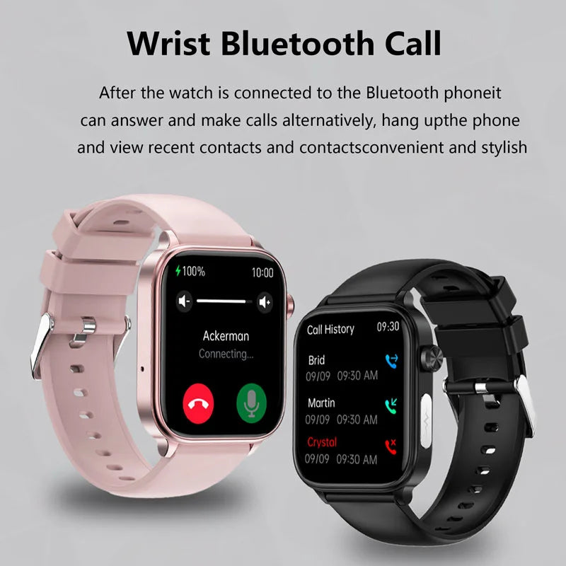 2024 New Medical Grade Smart Watch Women Blood Glucose Lipid Watches AI Diagnostic Health Tracker Bluetooth Call Smartwatch Men