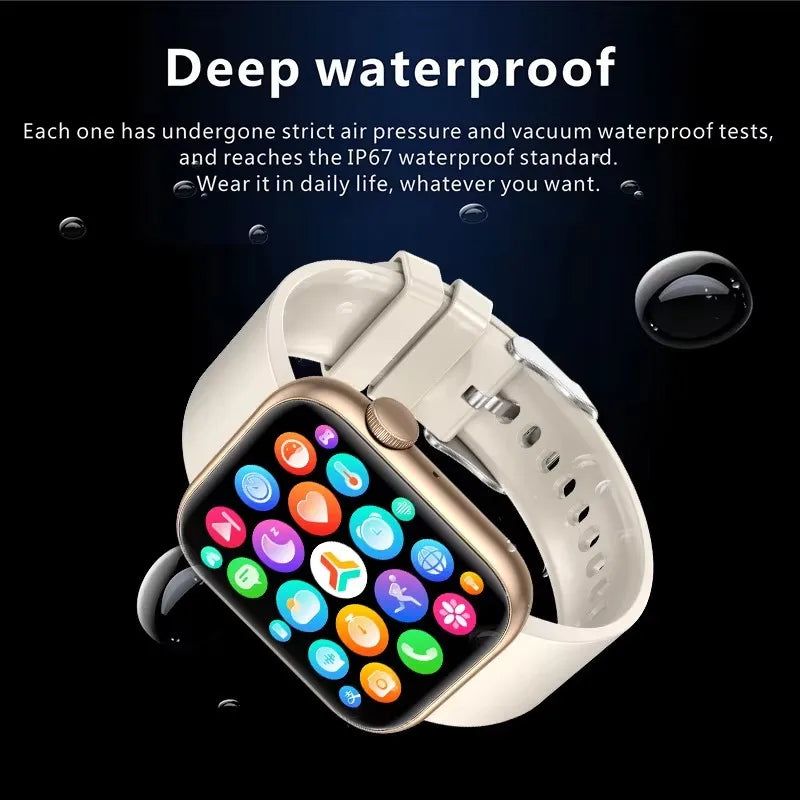 LIGE 2024 Smart Watch Women Full Touch Screen Bluetooth Call Waterproof Watches Men Fitness Tracker Smartwatch reloj inteligente