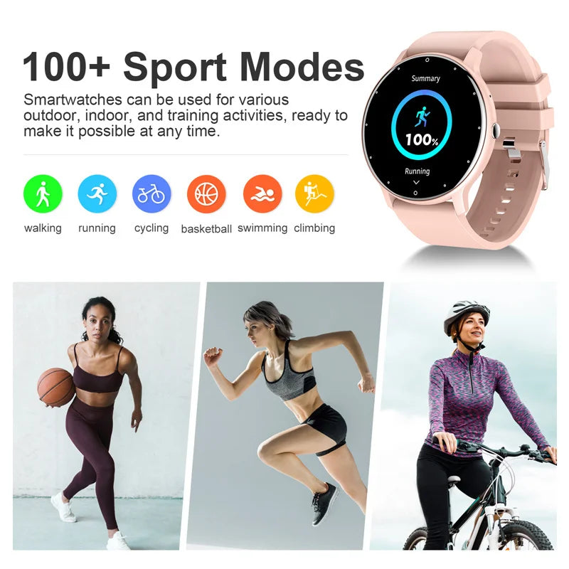 LIGE New Smart Watch Women Men Bluetooth Call Sleep Health Monitor Smart Watch Women Sport GPS Track Tracking Smartwatch 2024