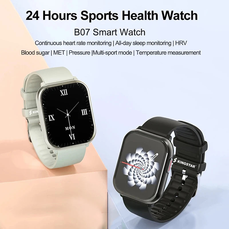 KINGSTAR 2024 Smart Watch For Men Women Wireless Call  Heart Rate Monitor IPX7 Waterproof Smartwatch For Apple Phone PK X8 T900