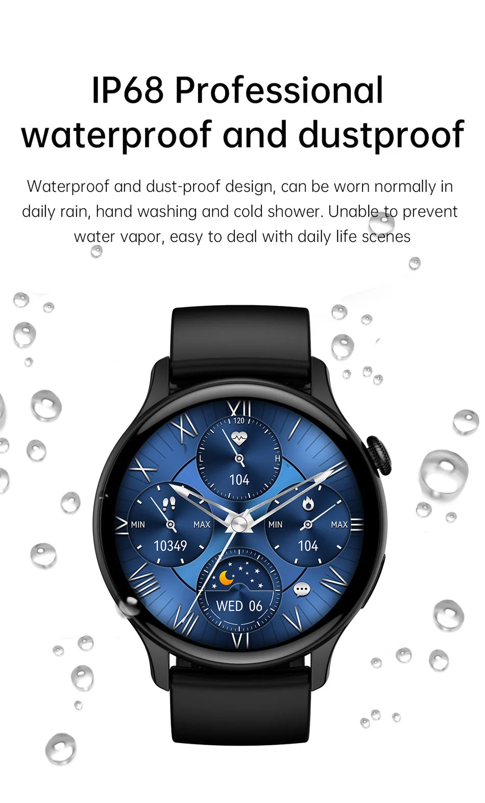 2024 Smartwatch Women 466*466 AMOLED 1.43" HD Screen Always Display Time Bluetooth Call IP68 Waterproof Sports Smart Watch Men