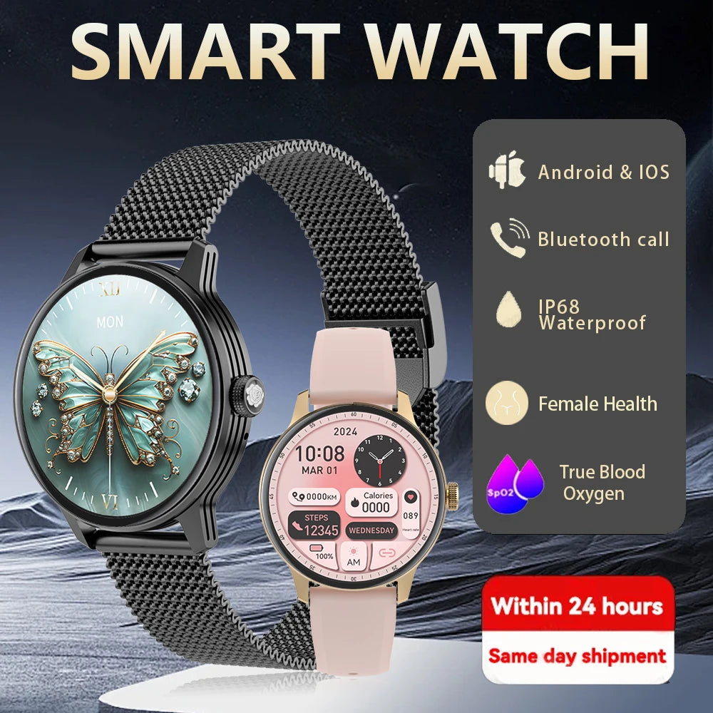 Zordai OD9 Smart Watch AMOLED Screen Bluetooth Call Women Fitness Tracker Bracelet Custom Watch Face Watches For Android IOS