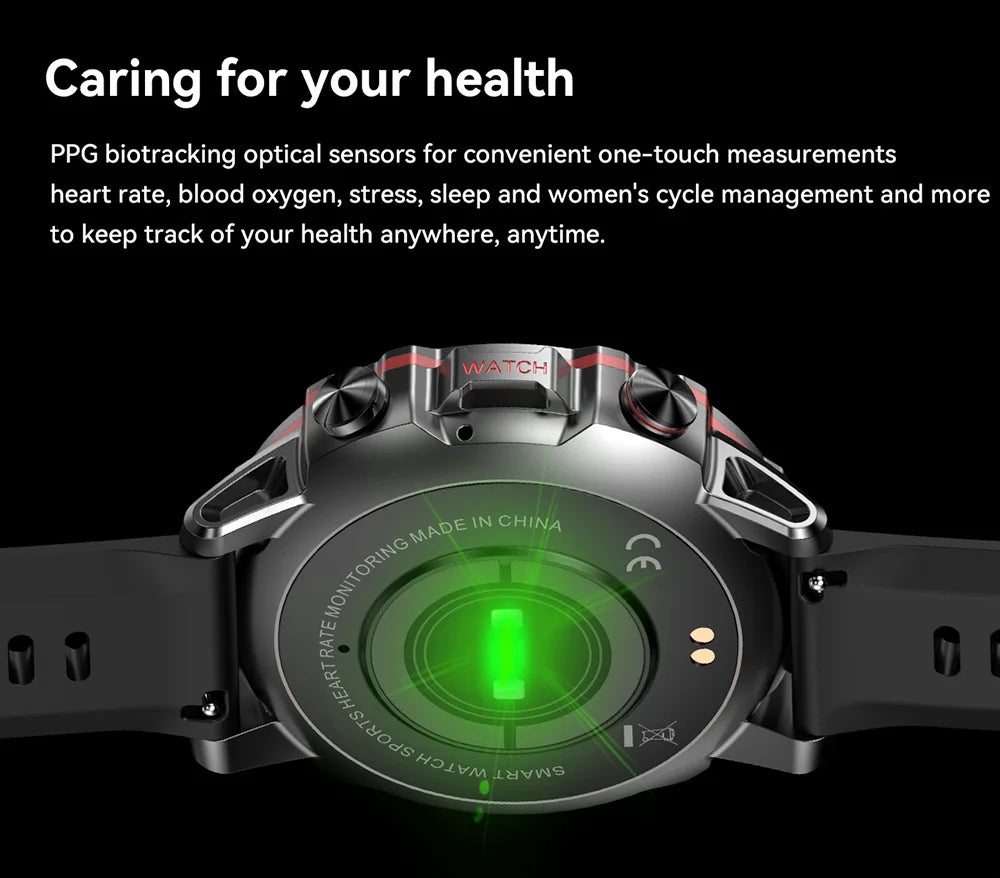 2024 New Military Multi Sports Smart Watches Men Heart Rate Monitor Bluetooth Call Waterproof Smartwatch for Xiaomi Android IOS