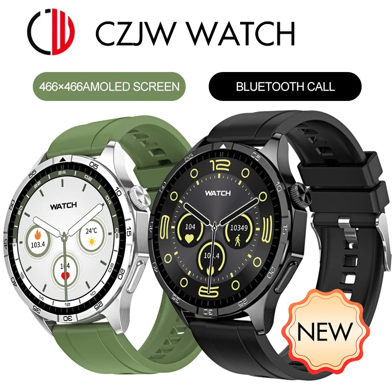 For Huawei AMOLED Smart Watch Men GT4 Sport Smart watches For Men Woman Bluetooth Call Heart Rate IP68 Waterproof 2024 NEW