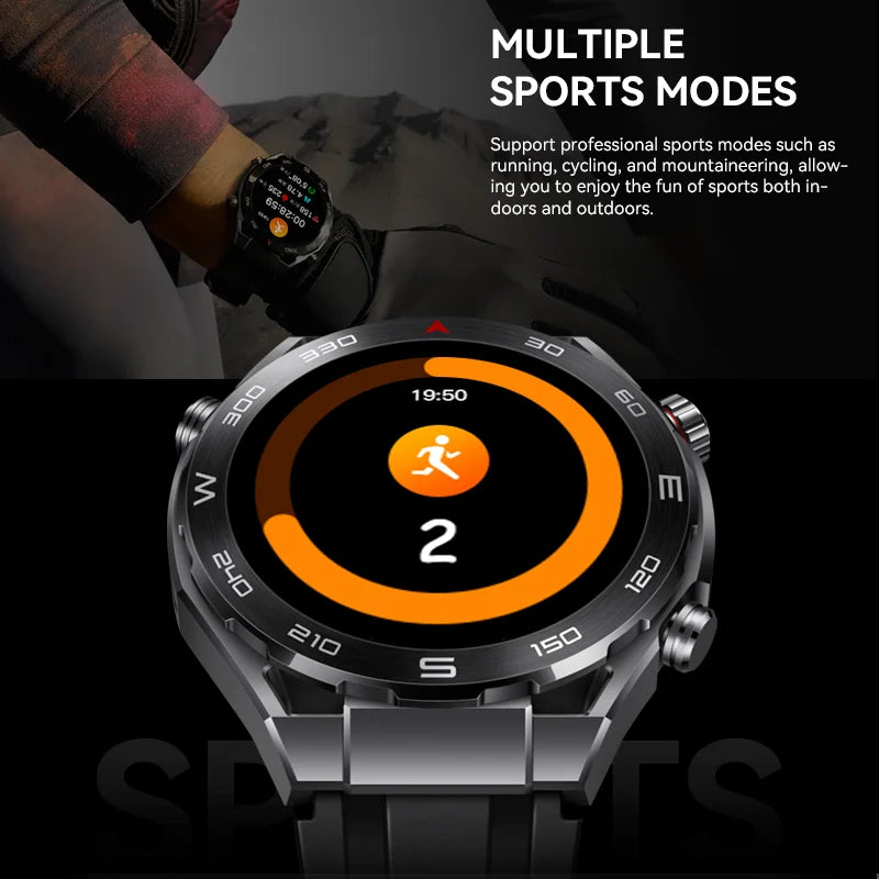 2024 Smartwatch HW5 Max 1.52" HD Large Screen Blood Glucose Bluetooth Call Waterproof Men Sport Smart Watch Heart Rate Monitor