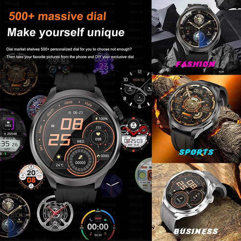 2024 New For HUAWEI Outdoor Sports Smart Watch 1.85'' HD Screen Men GPS Compass Altimeter Waterproof Bluetooth Call SmartWatches