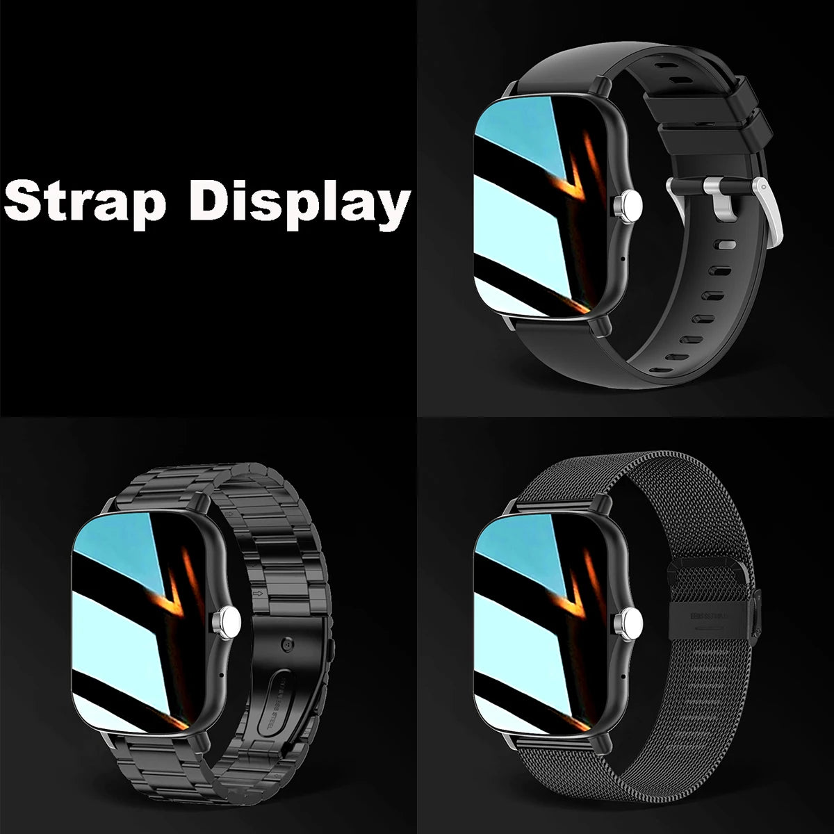 Square Smart Watch Women Men Smartwatch Touch Dial Call Music Smartclock For Android IOS Fitness Tracker Sport Smart-watch