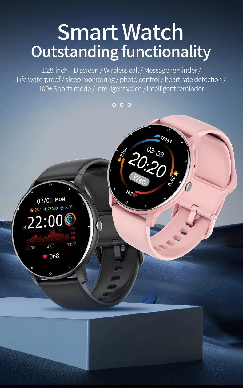 LIGE Men Smart Watch Activity Tracker Heart Rate Health Monitoring Sport Fitness Lady Gift Smartwatch Women 2024 For Android IOS