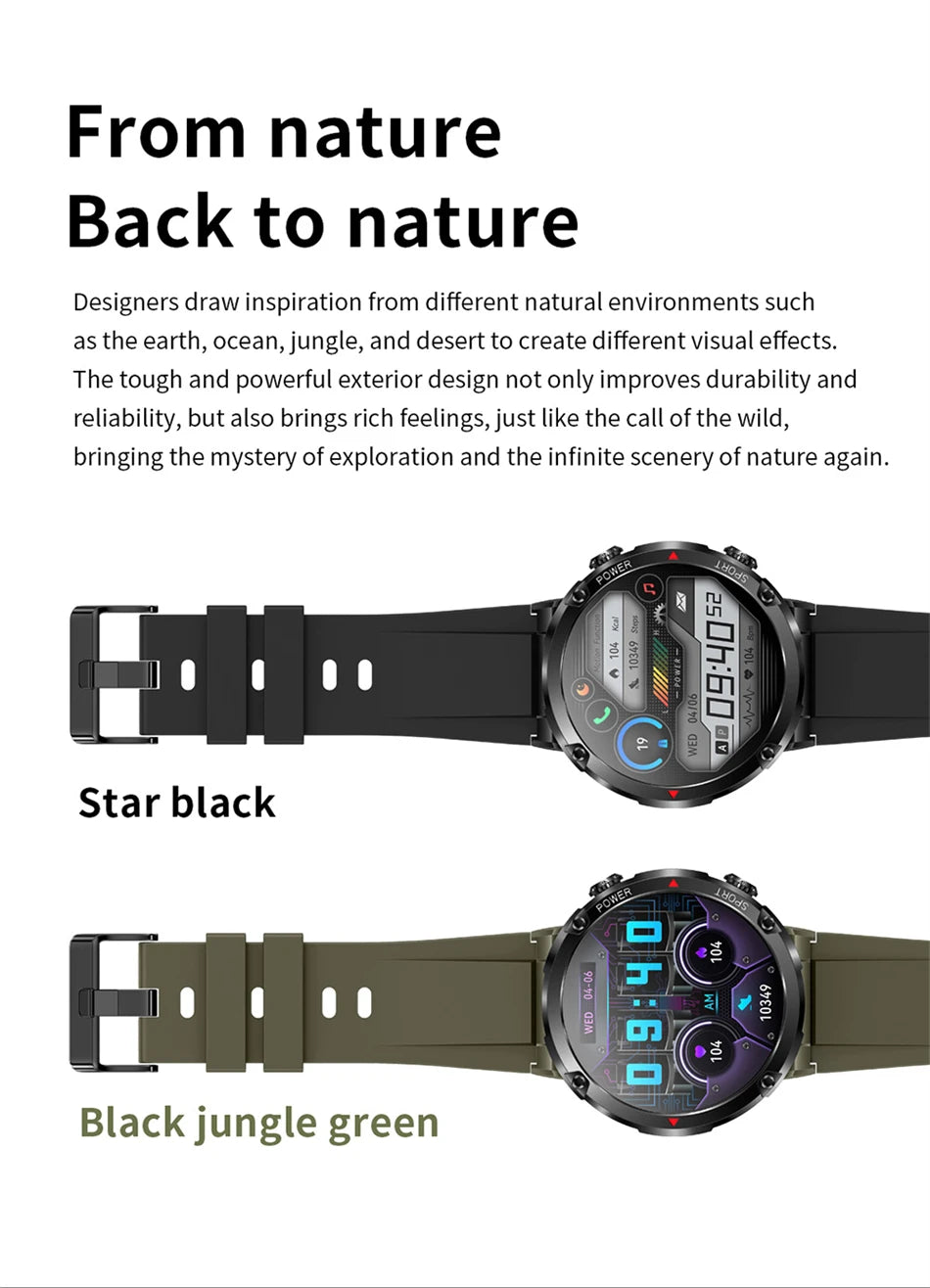 LIGE New 600mAh Battery Watch For Men Smart Watch In 2024 Bluetooth Call Smartwatch Fitness Sports Clock 1.6 Inch HD Screen