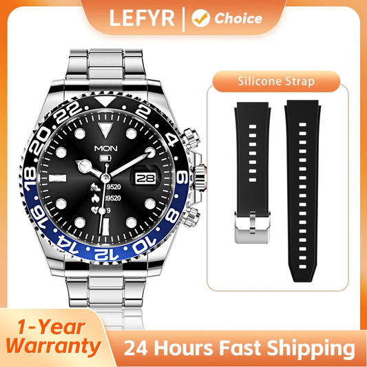 Smart Watch 2024 Men LEFYR AW12 High-end Men's Smartwatch Copy Brand Replica Fitness Bluetooth Call Voice Connected Original