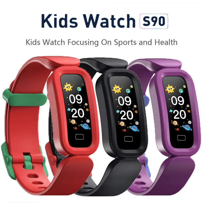 S90 Smart Bracelet Kids Alarm Clock Learning Heart Rate Sleep Monitoring Bluetooth Sports Pedometer Bracelet