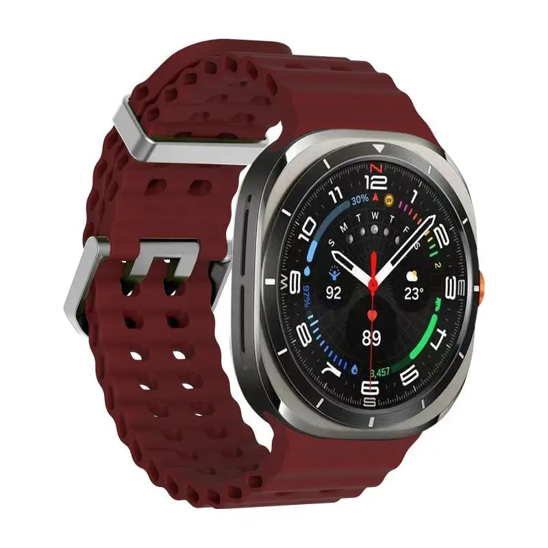 1:1 Marine Band For Samsung Galaxy Watch Ultra 47mm NO Gaps Sports Silicone Strap For Samsung Watch 7 Ultra 47mm Bracelet Correa