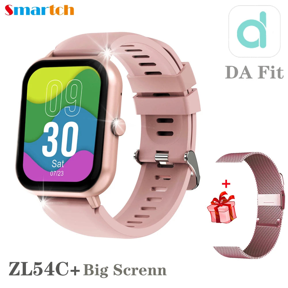 2024 New Men Women Blue Tooth Call Full Touch Screen Smart Watch Heart Rtae 100+ Sport Modes Waterproof Lady Fitness Smartwatch