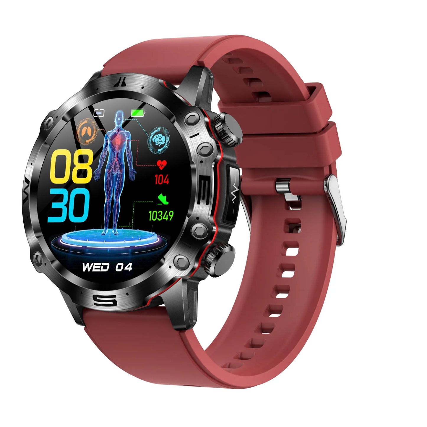 ET482 ECG Smart Watch Men Health Monitoring IP68 Waterproof Smartwatch Women Fitness Tracker Voice Assistant Bracelet 2024