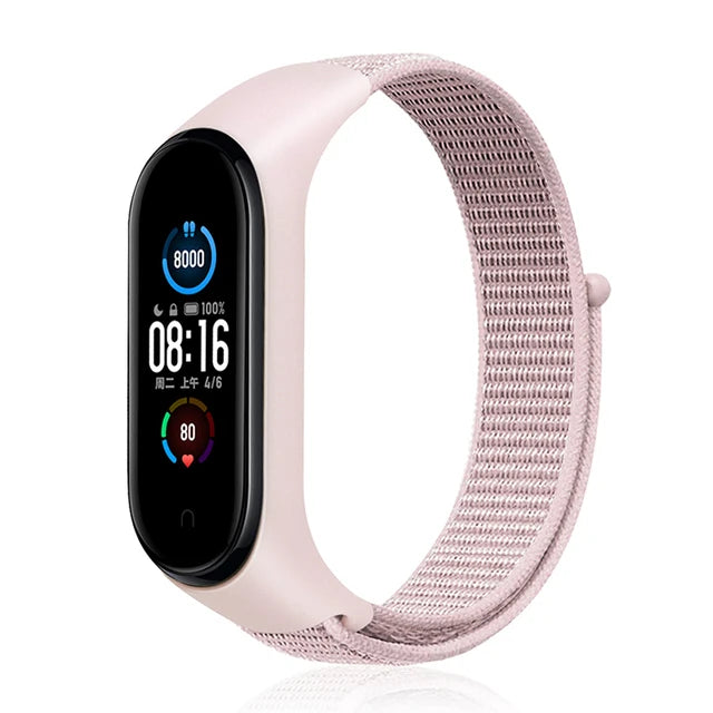 Suitable for Mi Band 3 4 5 Nylon Sports Band Wrist Strap Mi Band 3 4 5 Wrist Strap Suitable for Wrist Strap Wrist Strap