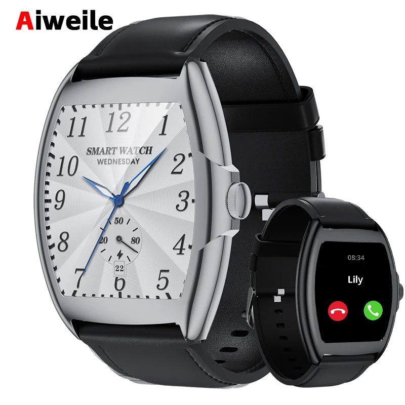 High-end Luxury Smart Watch 2024 Man Smartwatch AW73 Bluetooth Call HD Screen Touchscreen Waerproof For Huawei Xiaomi pk P68 P71