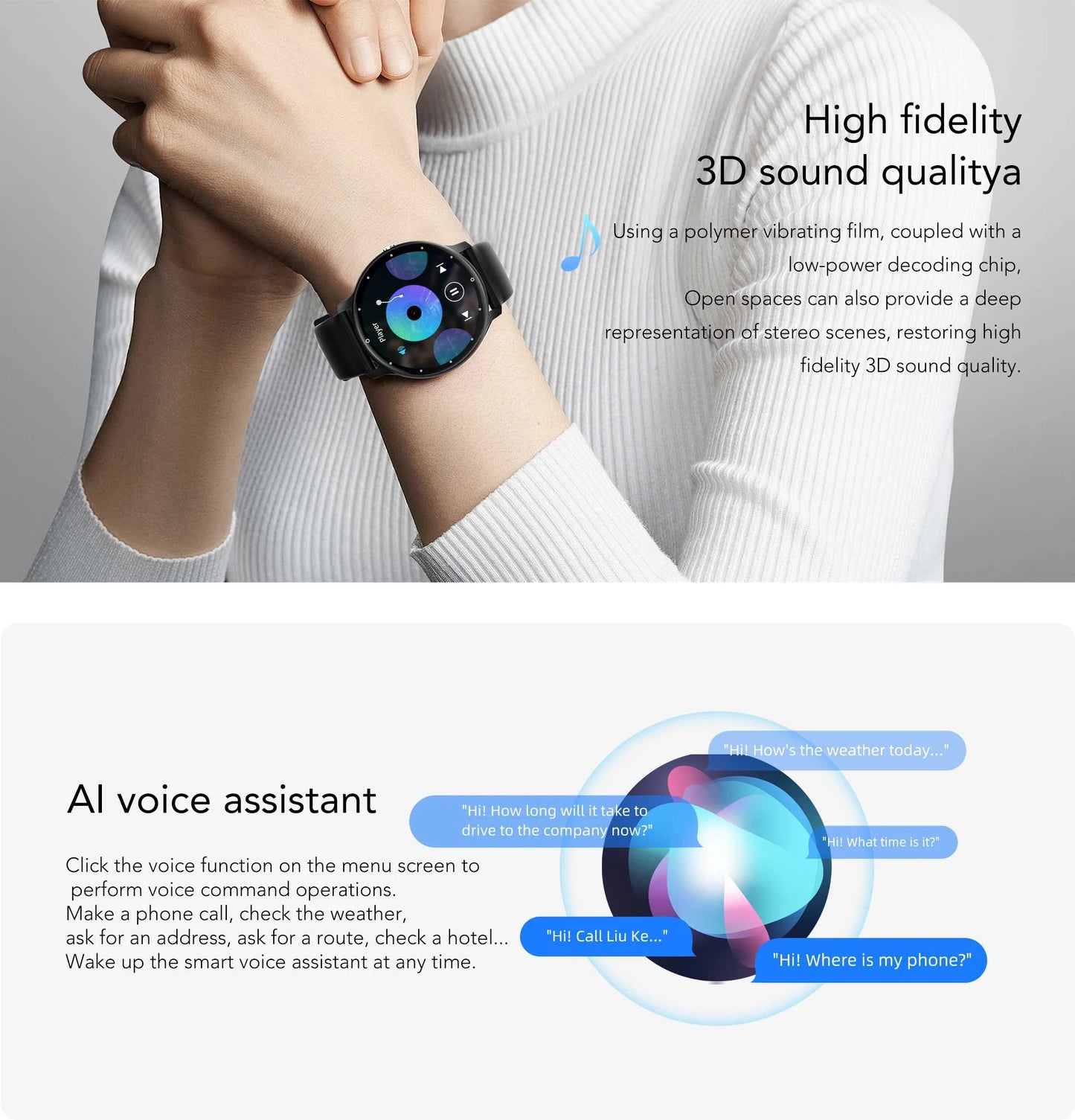 SmartWatch Zl02Pro Intelliegnt Smartwatch - 1.39-Inch TFT-screen, IP67 Waterproof Bluetooth Call Exercise Health Monitoring