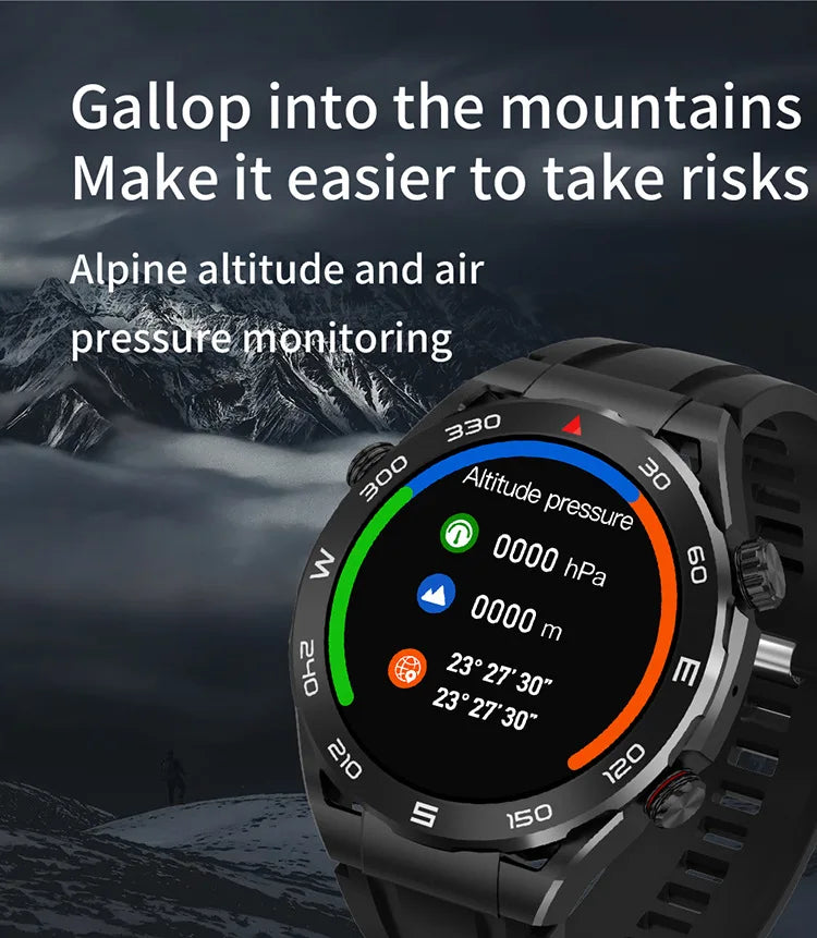 New  smartwatch Bluetooth call Information push Men smartwatch Heart rate health monitoring Sports step recording watch 2024