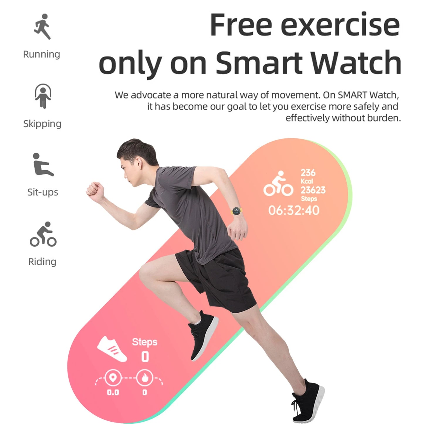 Smart Watch Men Digital Waterproof Smartwatch Women Heart Rate Monitor Fitness Tracker Watch Sport For Android IOS Reloj Mujer