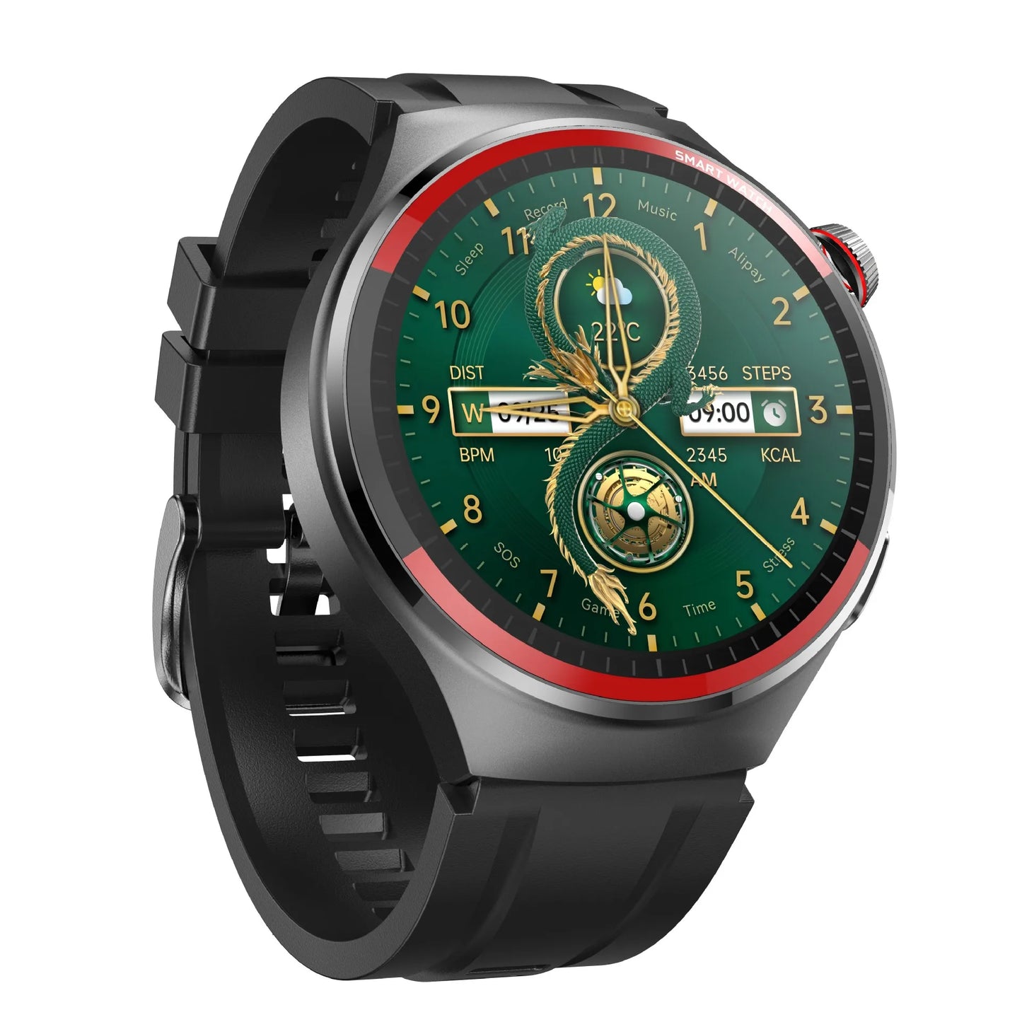 2024 New For HUAWEI Watch 4 PRO Smart Watch Men GT4 Pro AMOLED HD Screen Bluetooth Call GPS NFC Heart rate Men Sport Smartwatch