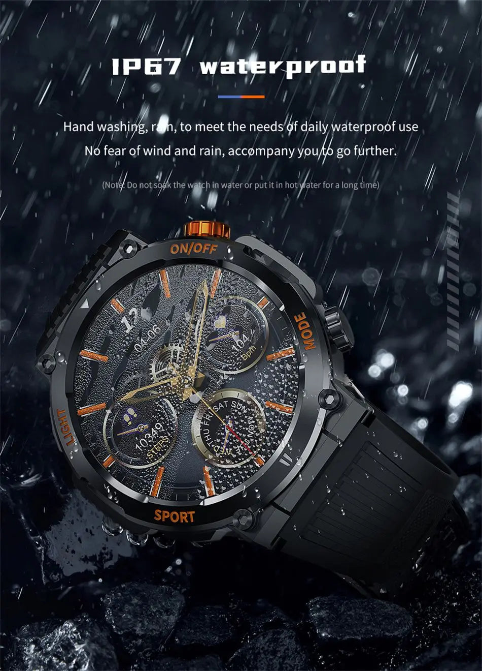 Rugged Military Smart Watch Men 1.46 inch with Flashlight Fitness GPS Sports Watch Heart Rate Bluetooth Call Smartwatch 2024 New