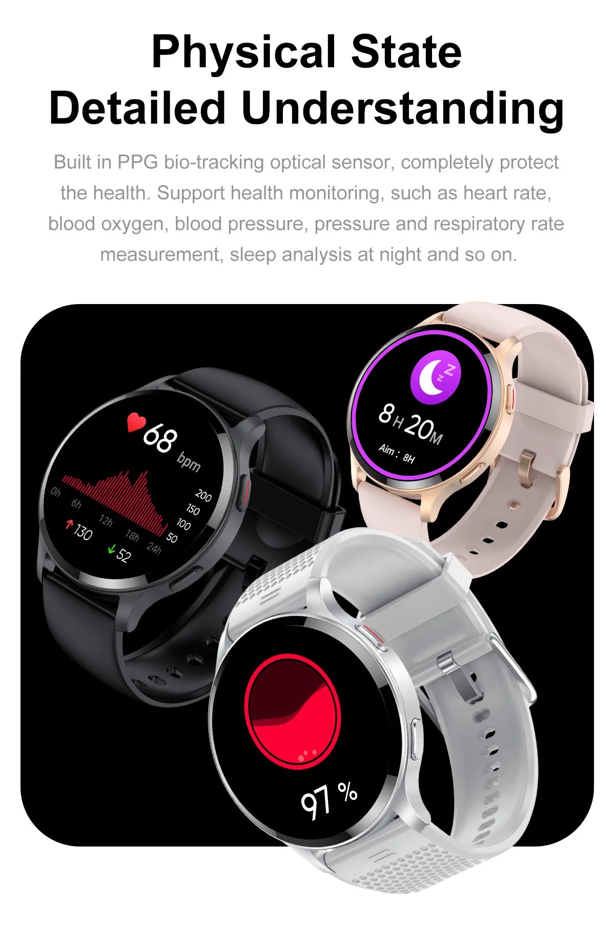 2024 Bluetooth Smart Watch Men Custom Dial IP68 Digital Outdoor Sports Fitness Tracker Health Monitor 1.45" BT Call Smartwatch