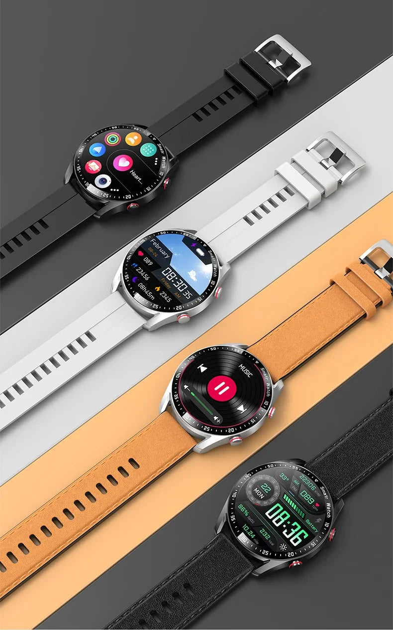 2024 ECG+PPG Smart Watch Bluetooth Call Music player Man Watch Sports Waterproof Luxury Smartwatch For mens watch sleep tracker